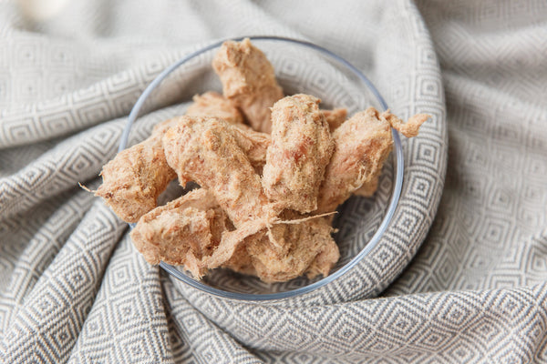 Triple Deal - Freeze-Dried Raw Salmon Coated Chicken Neck Treats (100g x 3 Bags)