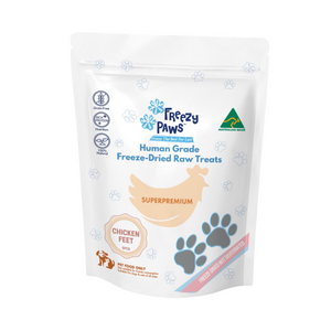 Freezy Paws Human Grade Freeze-Dried Raw Chicken Feet Treats 5pcs (90-110g)