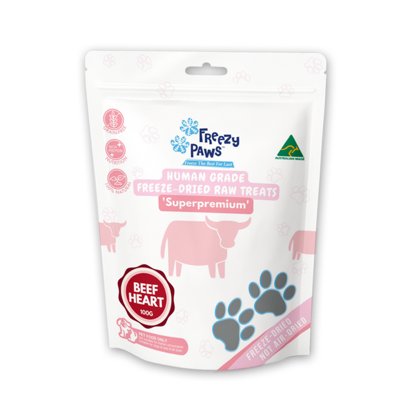 Freeze-Dried Raw Beef Heart Treats (100g)
