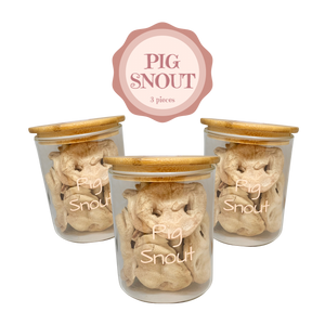 FP Human Grade Freeze-Dried Pig Snout Treats (Thick) 3 pieces x 3 bags (Bulk Buy 9 pieces)