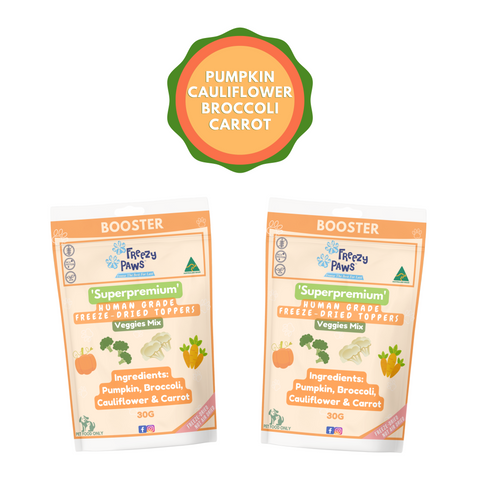 FP Human Grade Freeze-Dried Pure Veggies Mix Meal Topper (30g x 2) (Duel Combo)