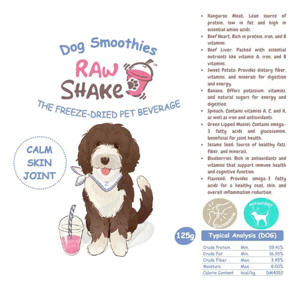 RawShake Dog Smoothies - Calm, Skin & Joint Care