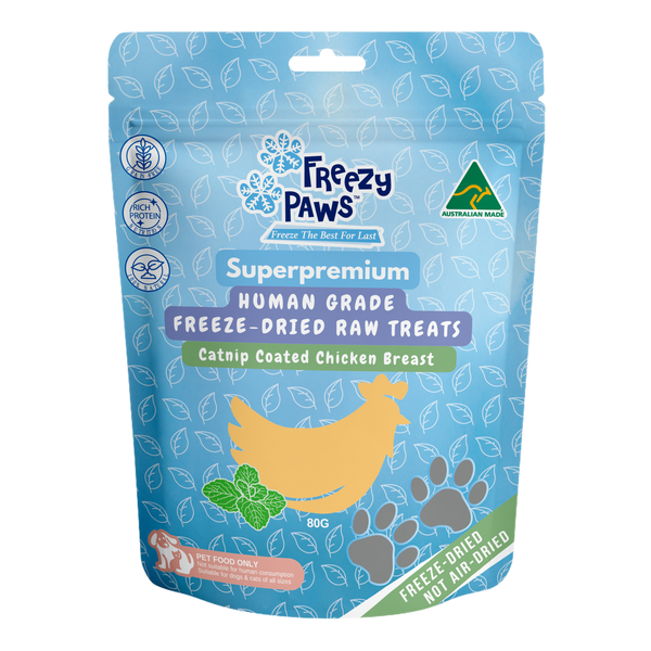 Freeze-Dried Raw Functional Training Treats - Chicken Breast w/Catnip (80g)