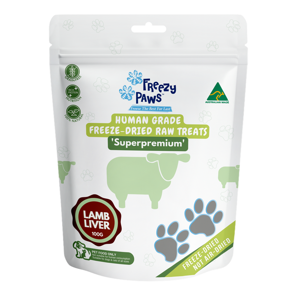 Freeze-Dried Raw Lamb Liver Treats (100g)