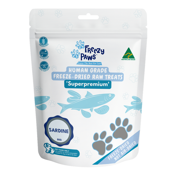 Freeze-Dried Raw Sardine Treats (80g)