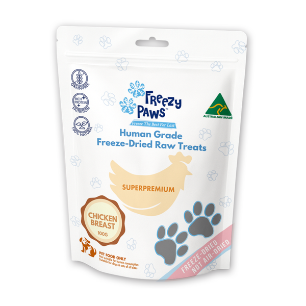 Freeze-Dried Raw Chicken Breast Treats (100g)