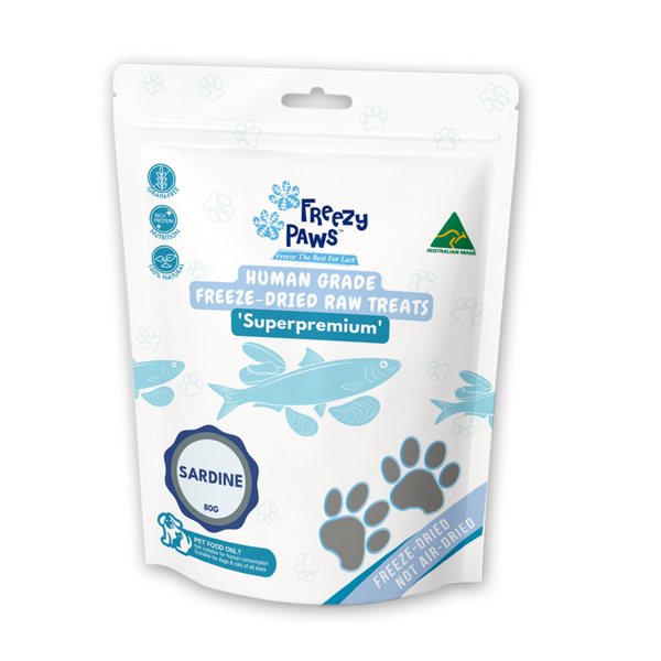 Freeze-Dried Raw Sardine Treats (80g)