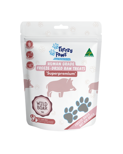Freeze-Dried Raw Wild Boar Treats (70g)