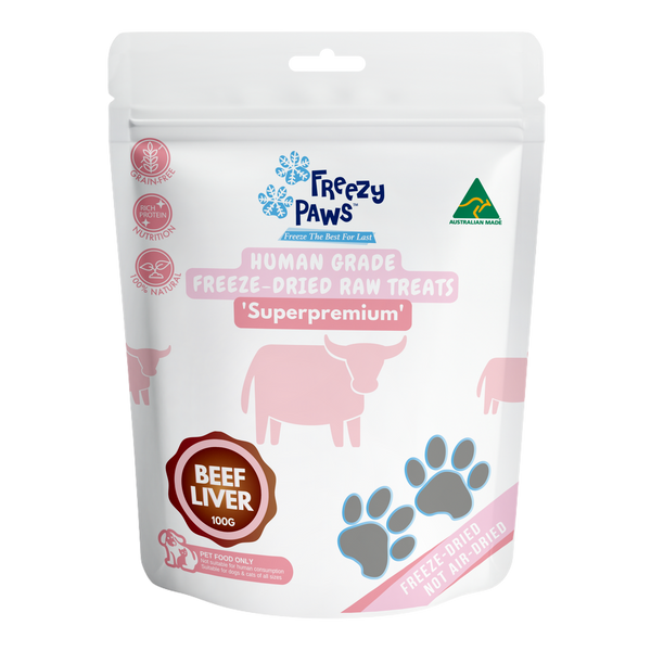 Freeze-Dried Raw Beef Liver Treats (100g)