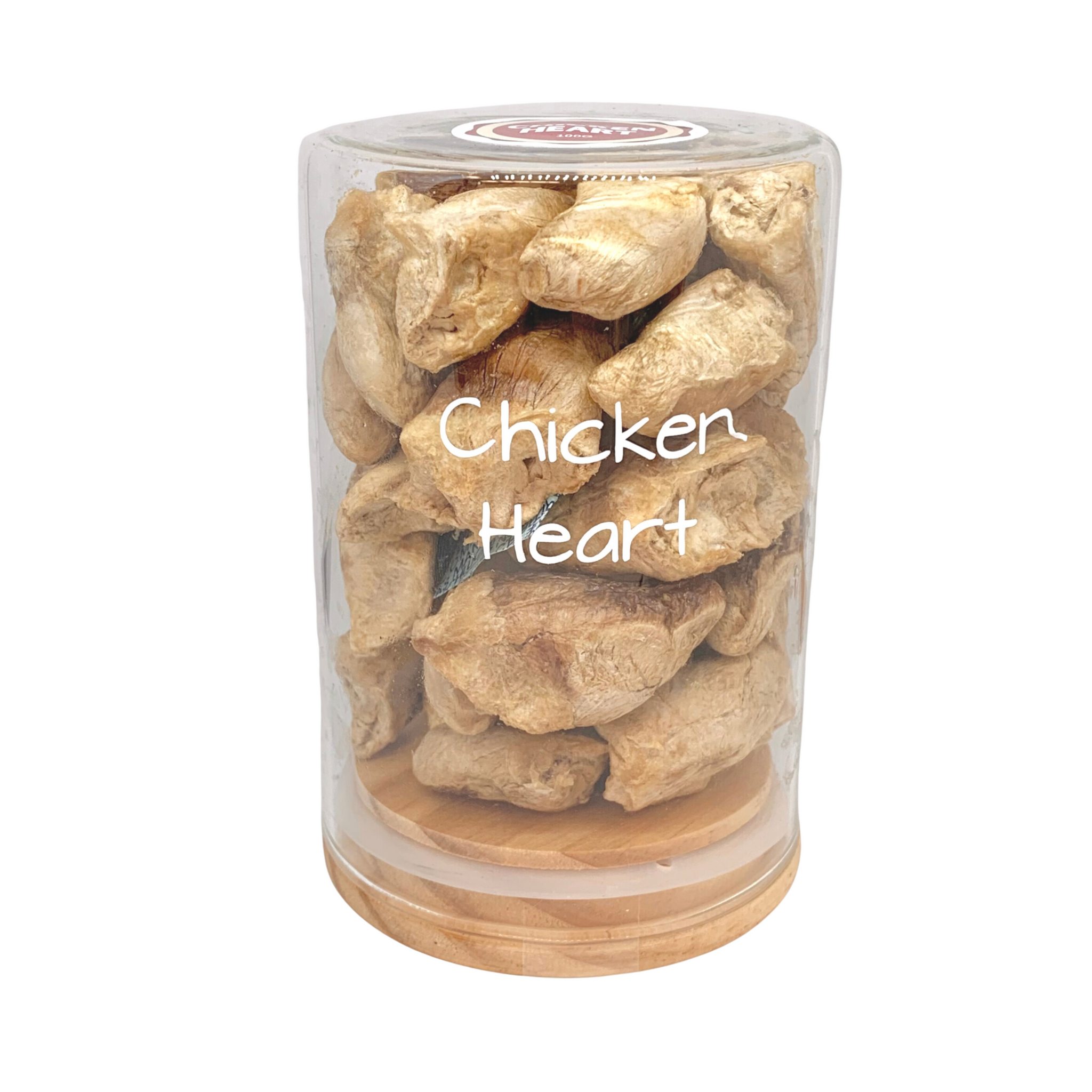 FreezyPaws Superpremium Human Grade Freeze-Dried Chicken Heart Raw Treats 100g