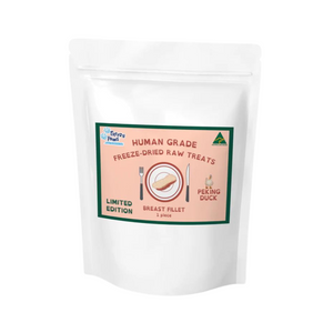 FP Human Grade Freeze-Dried Raw Whole Peking Duck Breast Fillet Treats x 1 pc: S(60g+), M(70g+) or L(90-100g+)