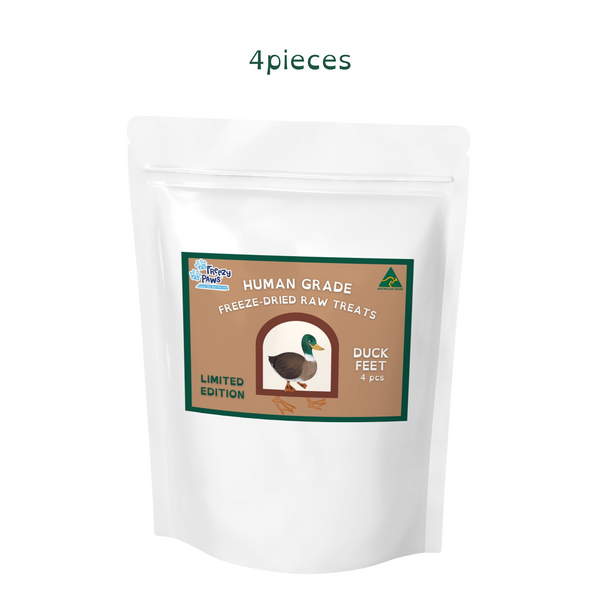 Freezy Paws Human Grade Freeze-Dried Raw Duck Feet Treats 4 pcs