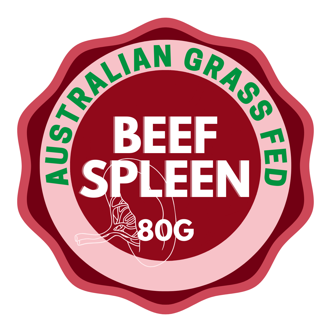 FP Human Grade Freeze-Dried Raw Beef Spleen Treats 80g