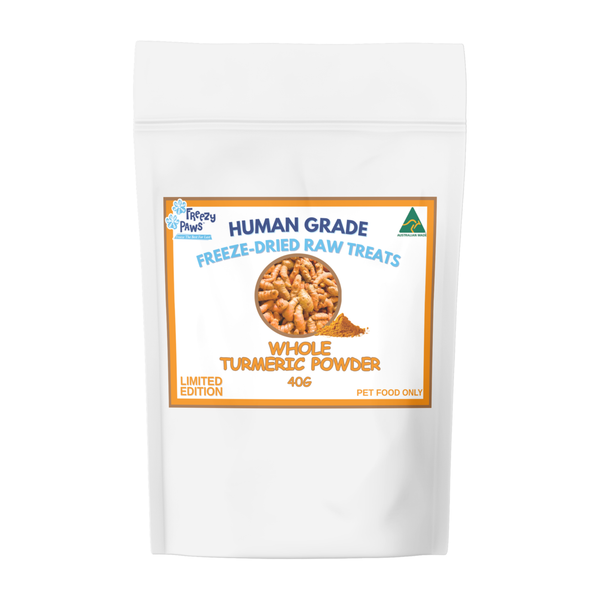 Freezy Paws Raw  100% Pure Freeze-Dried Whole Turmeric Powder – 40g