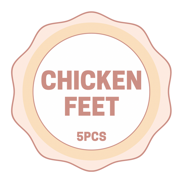 FP Human Grade Freeze-Dried Raw Chicken Feet Treats 5pcs