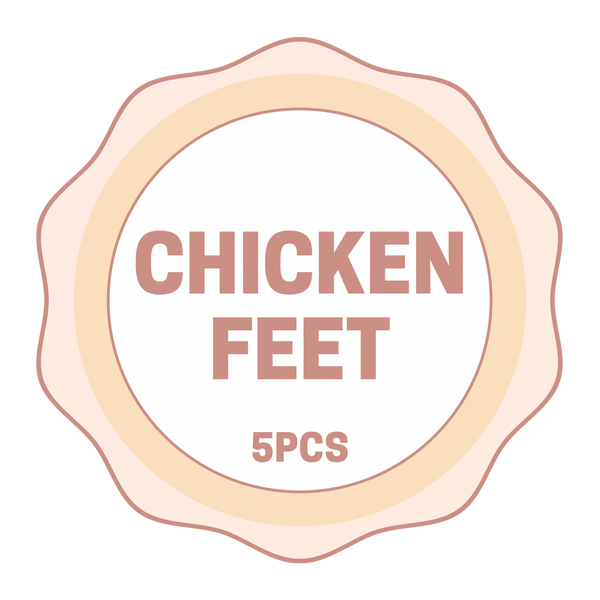 Freezy Paws Human Grade Freeze-Dried Raw Chicken Feet Treats 5pcs (90-110g)