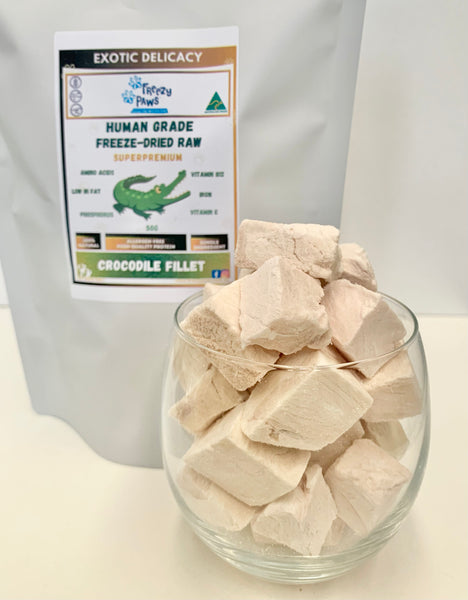FP Human Grade Freeze-Dried Raw Crocodile Fillet Treats 50g