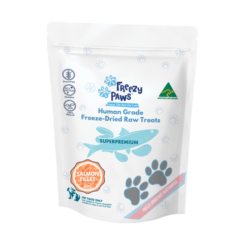 Freezy Paws Human Grade Freeze-Dried Raw Salmon Fillet Treats 80G