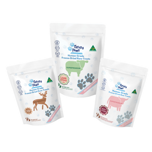 Steakhouse Combo - Superpremium Human Grade Freeze-Dried Raw Treats (Beef Steak, Lamb Steak & Venison Steak)