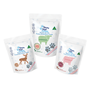 Steakhouse Combo - Superpremium Human Grade Freeze-Dried Raw Treats 70g x 3 (Beef Steak, Lamb Steak & Venison Steak)