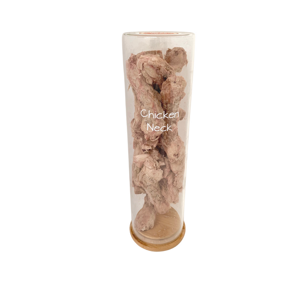FP Human Grade Freeze-Dried Raw Chicken Neck Treats 100g x 3 bags (Bulk Buy 300g)