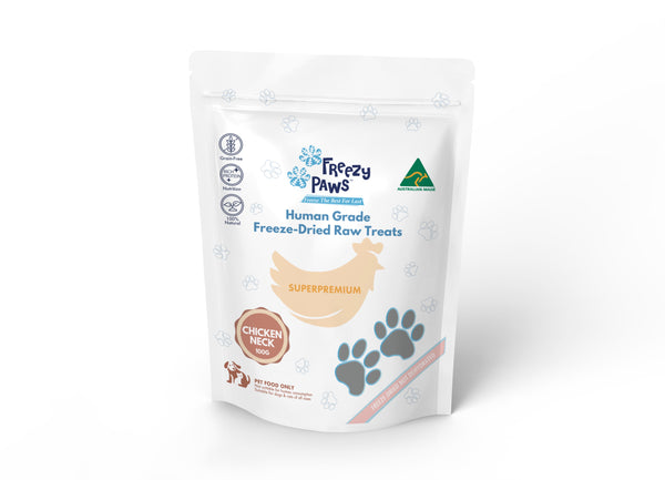 Chicken Dental Care Combo - FP Human Grade Freeze-Dried Raw Treats 100g x 3: Chicken Drumette, Chicken Neck & Chicken Heart
