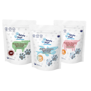 Bestseller Combo - Superpremium Human Grade Freeze-Dried Raw Treats 100g x 3 (Salmon Belly, Lamb Liver & Beef Liver)