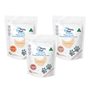 Chicken Selection Combo - Superpremium Human Grade Freeze-Dried Raw Treats 100g x 3 (Chicken Drumette, Chicken Neck & Chicken Heart)