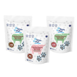 High Protein Combo - Superpremium Freeze-Dried Raw Treats 3 x 100g (Beef Liver, Lamb Liver & Lamb Heart)