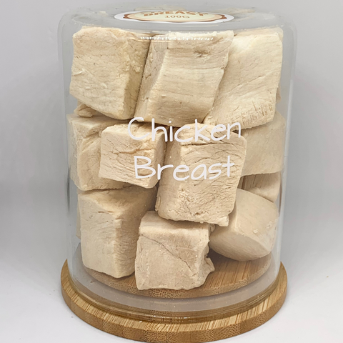 FreezyPaws Superpremium Human Grade Freeze-Dried Chicken Breast Raw Treats 100g