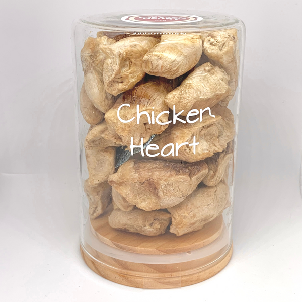 FreezyPaws Superpremium Human Grade Freeze-Dried Chicken Heart Raw Treats 100g